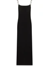 Ambush Chain Viscose Blend Midi Dress In Black