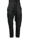 Niløs Belted-waist Trousers In 黑色