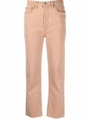 RE/DONE MID-RISE STRAIGHT-LEG TROUSERS