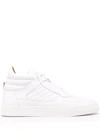 Leandro Lopes Faisca Quilted High-top Sneakers In 白色