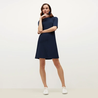 M.m.lafleur The Emily Dress - Wondertex In Galaxy Blue