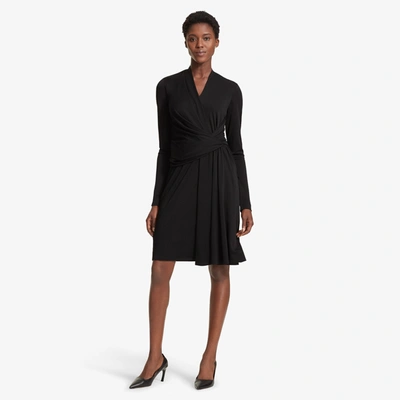 M.m.lafleur The Morgan Dress - Knit Crepe In Black
