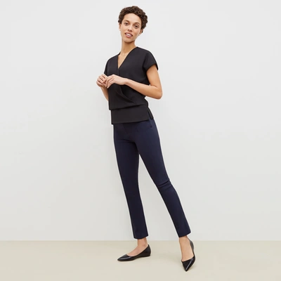 M.m.lafleur The Foster Pant - Powerstretch In Dark Navy