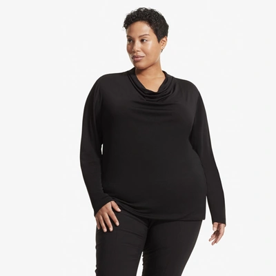 M.m.lafleur The Alma Top - Knit Crepe Black