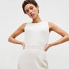 M.m.lafleur The Paige Tank - Ribbed Pima Cotton In Ivory