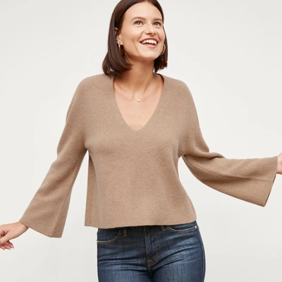 M.m.lafleur The Sophie Sweater - Cashmere In Deep Flax