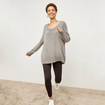 M.m.lafleur The Theo Pullover - Plush Cashmere In Stormcloud