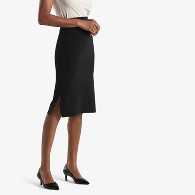 M.m.lafleur The Harlem Skirt In Black Viscose Knit