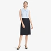M.m.lafleur The Logan Skirt - Sharkskin In Ink