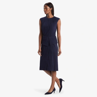 M.m.lafleur The Montgomery Skirt - Pleated Jersey In Aegean Blue