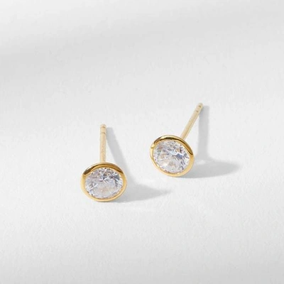 M.m.lafleur The Bezel Earrings Gold