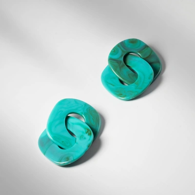 M.m.lafleur The Briar Earrings Turquoise In Turqoise