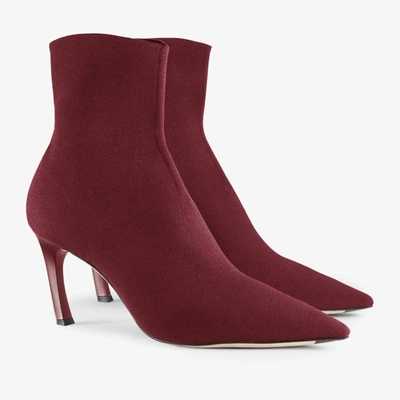 M.m.lafleur The Lana Boot - 3d-knit In Burgundy