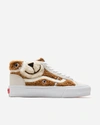 Vans Mid Zoo Skool Sneakers In Brown