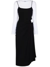 Rosie Assoulin My So Called Knotted Tee Cotton-jersey Dress In Black