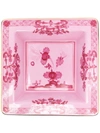 Ginori 1735 Oriente Italiano Square Vide Pouche (18cm) In Pink
