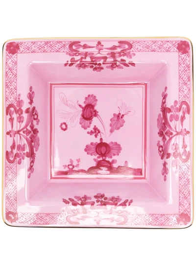 Ginori 1735 Oriente Italiano Square Vide Pouche (18cm) In Pink