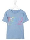 Polo Ralph Lauren Logo-print Cotton T-shirt In Blue