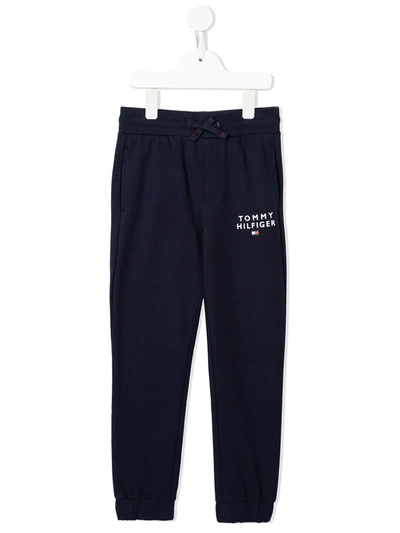 Tommy Hilfiger Junior Kids' Tapered Track Pants In Blue