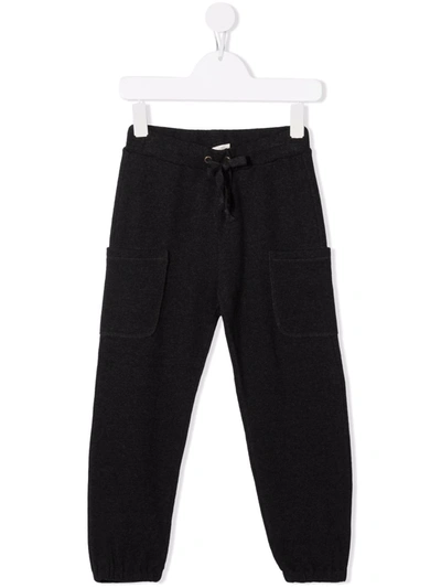 Zhoe & Tobiah Kids' Drawstring Track Trousers In Grey