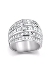 Pragnell Platinum Manhattan Classic Diamond Ring In Silver