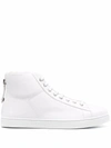 GIANVITO ROSSI LEATHER HIGH-TOP SNEAKERS