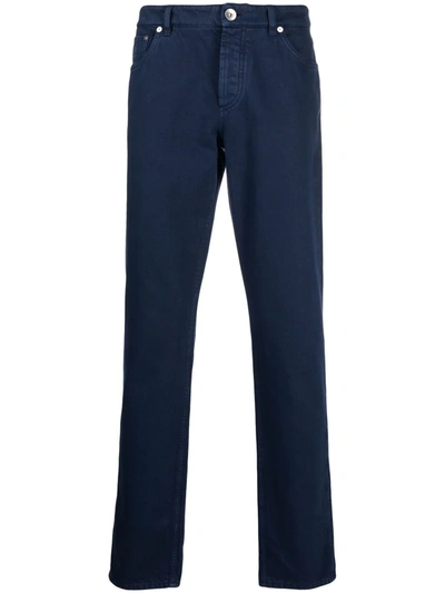 Brunello Cucinelli Men's Bull Straight-leg Jeans In C6004blue