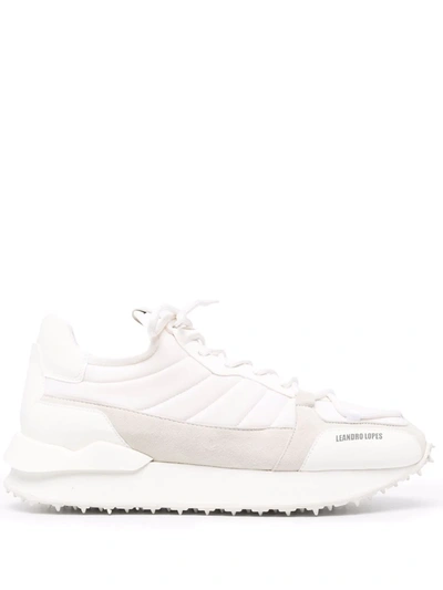 Leandro Lopes Low-top Leather Trainers In White