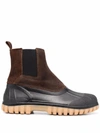 Diemme Ssense Exclusive Black Balbi Leather Boots In Brown