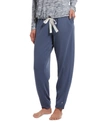 Hue Super-soft French Terry Cuffed Lounge Pants In Vintage Indigo
