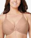 GLAMORISE WOMEN'S PLUS SIZE FRONT CLOSE WONDER WIRE BRA WITH SMOOTHING BACK