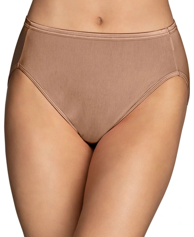 Vanity Fair Illumination Hi-cut Brief Underwear 13108, Also Available In Extended Sizes In Totally Tan