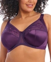 Elomi Cate Full Figure Underwire Lace Cup Bra El4030, Online Only In Plum