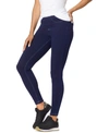 Hue Classic Stretch Denim Leggings, Regular & Plus Sizes In Black Indigo Denim