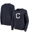 TOUCHÉ WOMEN'S NAVY CLEVELAND INDIANS BASES LOADED SCOOP NECK SWEATSHIRT