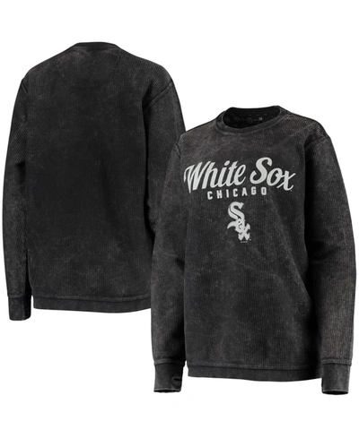 G-iii 4her By Carl Banks Women's Black Chicago White Sox Comfy Cord Pullover Sweatshirt