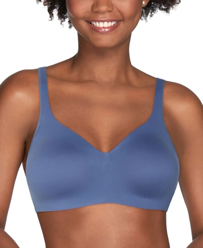 Vanity Fair Women's Beyond Comfort Simple Sizing Wirefree Bra In Blue Dusk