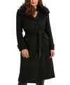 Guess Ruby Wool Blend Coat In Black