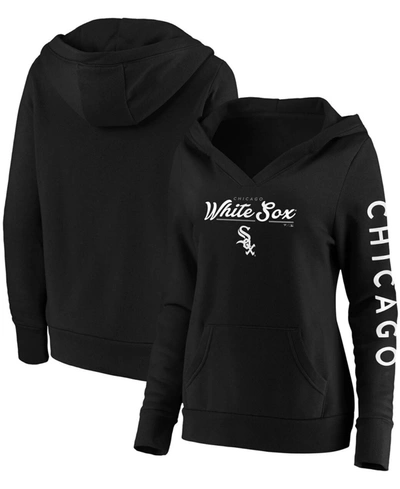 Fanatics Women's Black Chicago White Sox Core High Class Crossover Pullover Hoodie