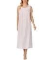 EILEEN WEST LACE-TRIMMED COTTON BALLET-LENGTH NIGHTGOWN