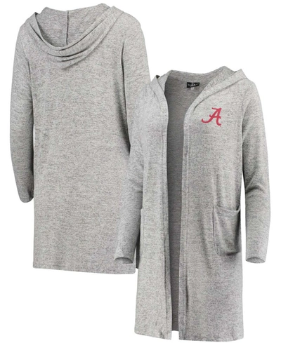 Boxercraft Women's Heathered Gray Alabama Crimson Tide Cuddle Soft Duster Cardigan