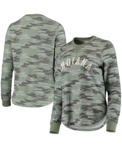 Camp David Women's Camo Indiana Hoosiers Comfy Pullover Sweatshirt