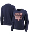 Under Armour Women's Navy Auburn Tigers All Day Fleece Raglan Pullover Sweatshirt In Navy