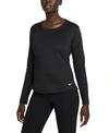Nike Women's Therma-fit One Long-sleeve Top In Black