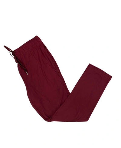 Galaxy By Harvic Plus Size Loose Fit Classic Lounge Pants In Burgundy