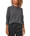 Vince Camuto Center Seam Crewneck Sweater In Medium Heather Grey