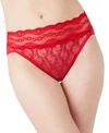 B.tempt'd By Wacoal Lace Kiss Thong Underwear 970182 In Crimson Red