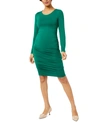 A PEA IN THE POD LUXE SIDE RUCHED LONG SLEEVE MATERNITY DRESS
