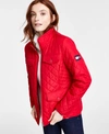 Tommy Hilfiger Quilted Zip-up Jacket In Scarlet