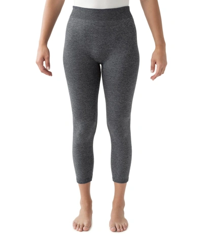 Muk Luks Women's Fleece Lined Marl Leggings In Gray